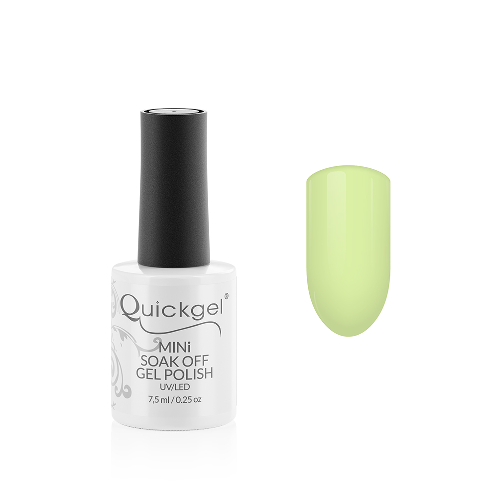 Quickgel No 886 - Lime Green Mini Ημιμόνιμο Βερνίκι νυχιών 7,5 ml